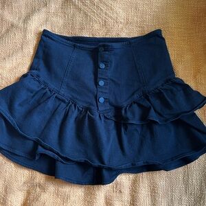 Mother Pixie Minx Jean Skirt